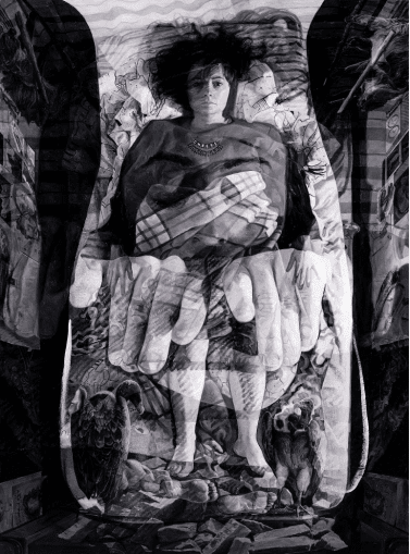 A self portrait by 2025 Archibald Prize winner Julie Fragar